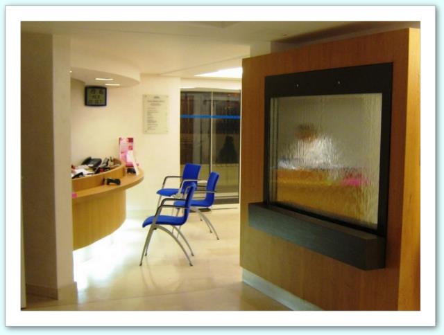 fontana muro acqua led