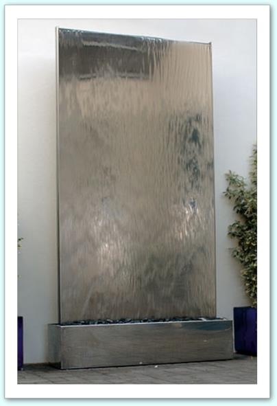 fontana muro acqua cascata led