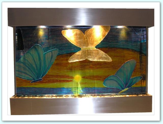 fontana parete muro acqua led jean luc gallo
