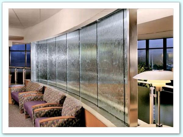 muro acqua cascata Led