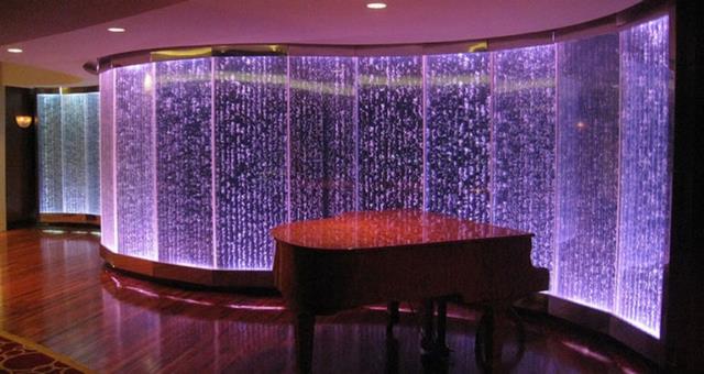 muro parete acqua bolle aria led